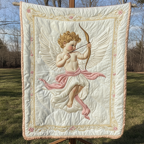 Cupid Promise Quilted Blanket