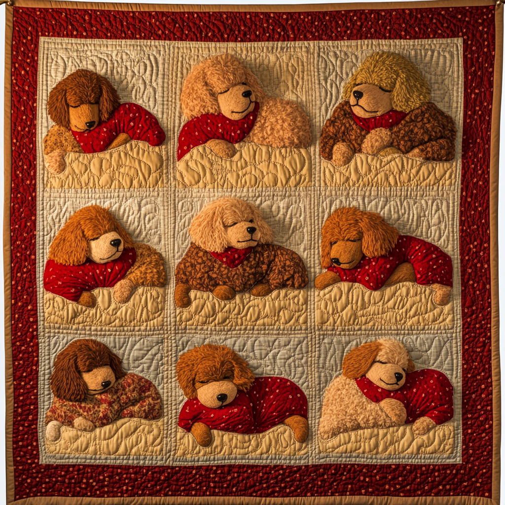 Curly Charm Quilted Blanket
