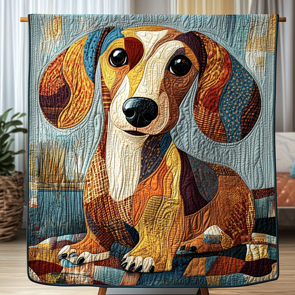Cute Canine Quilted Blanket