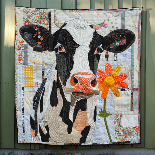 Daisy Dairy Dream Quilted Blanket