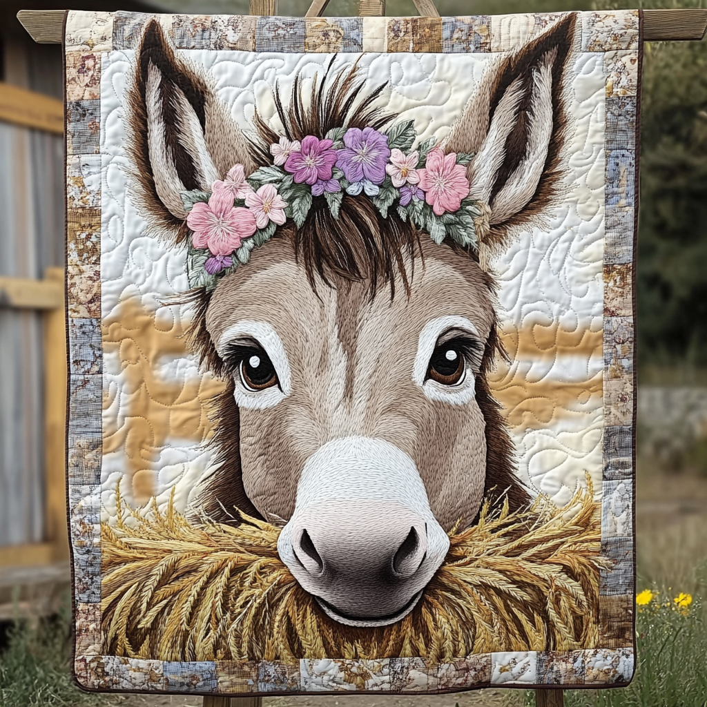 Daisy Hooves Quilted Blanket