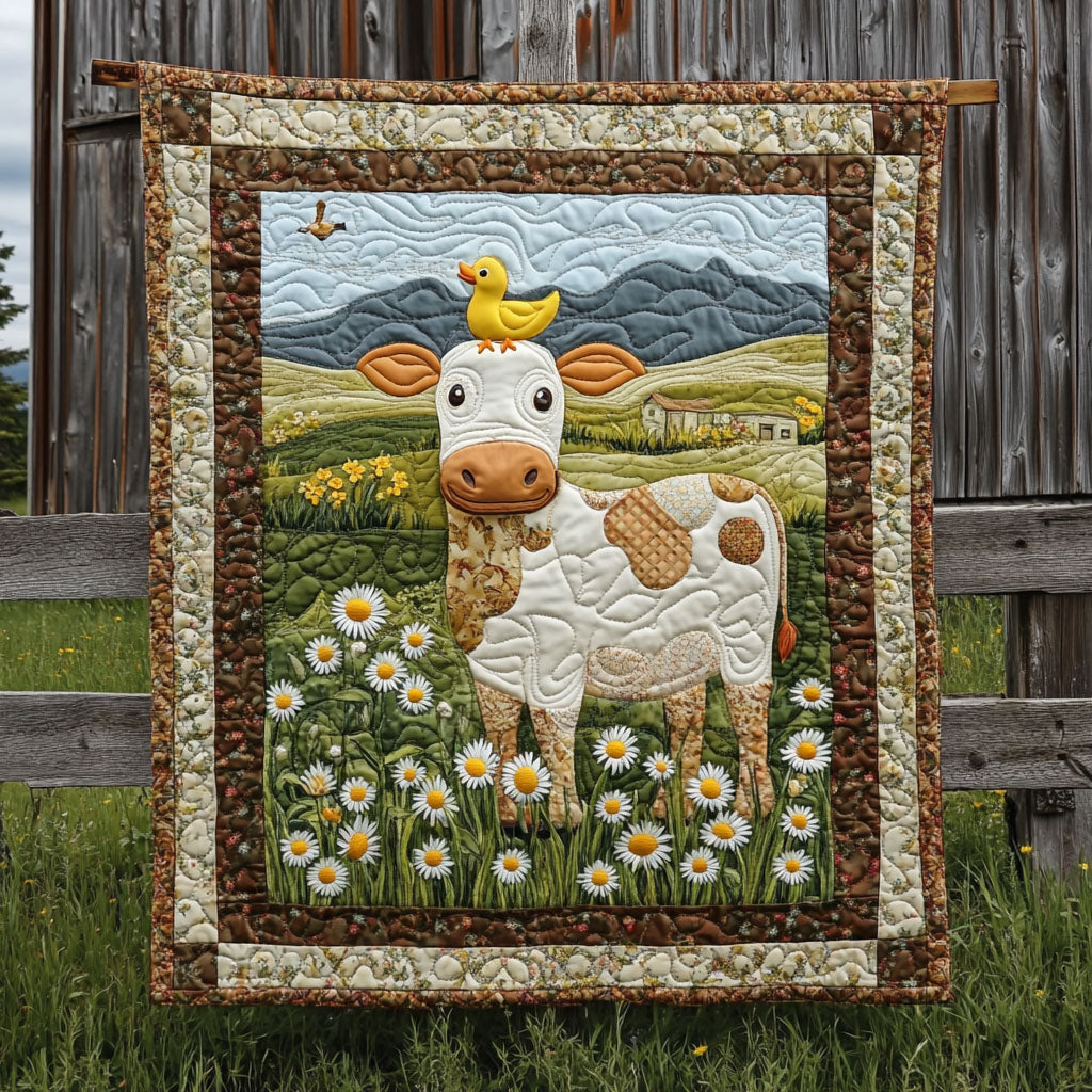 Daisy Meadow Quilted Blanket