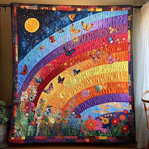 Dancing Breeze Quilted Blanket