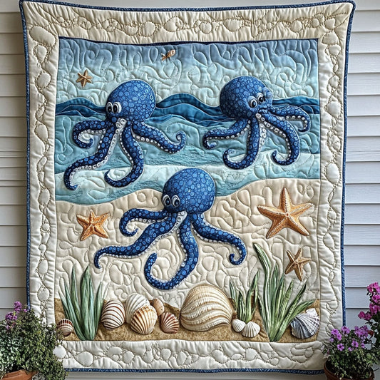 Dancing Depths Quilted Blanket