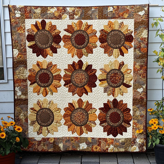 Dancing Sunlight Quilted Blanket