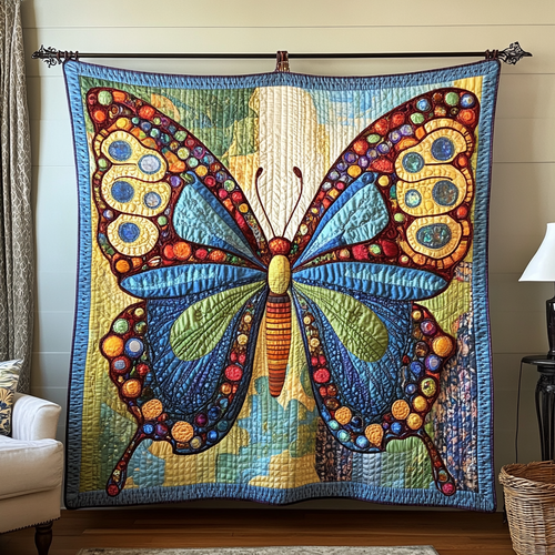 Dancing Wings Quilted Blanket