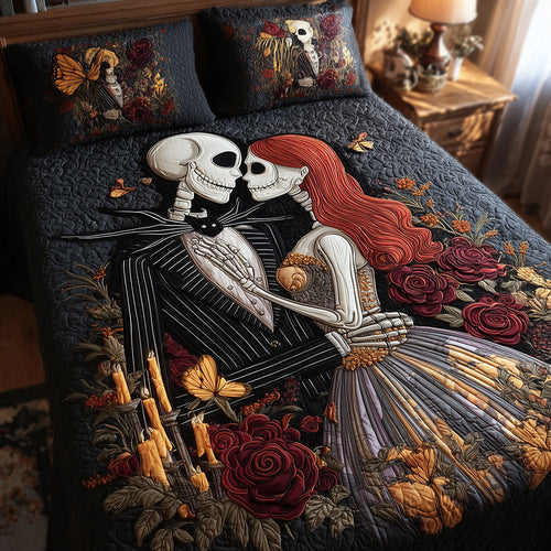 Dark Lovers 3-Piece Quilted Bedding Set
