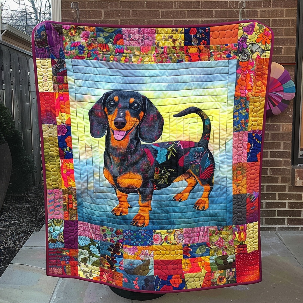 Dashie Patchwork Quilted Blanket