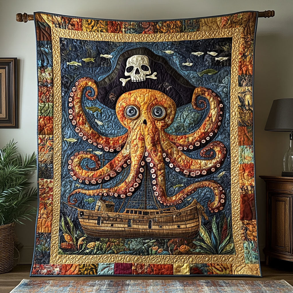 Deep Dive Delight Quilted Blanket