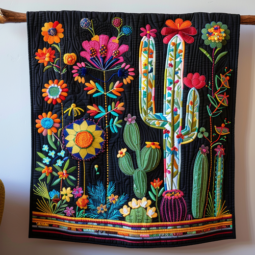 Desert Garden Melody Quilted Blanket