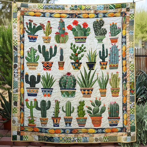 Desert Oasis Quilted Blanket
