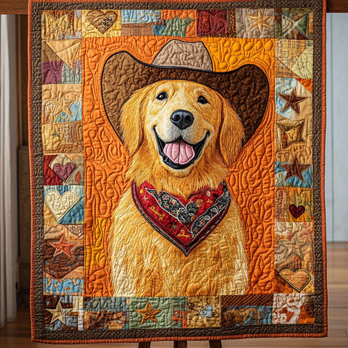 Desert Gold Quilted Blanket