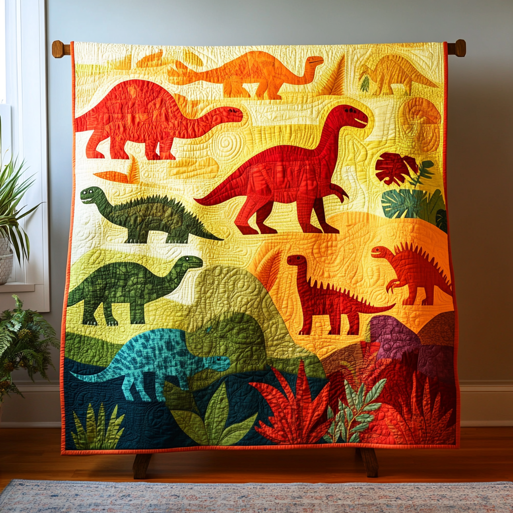 Dino Cuddle Quilted Blanket