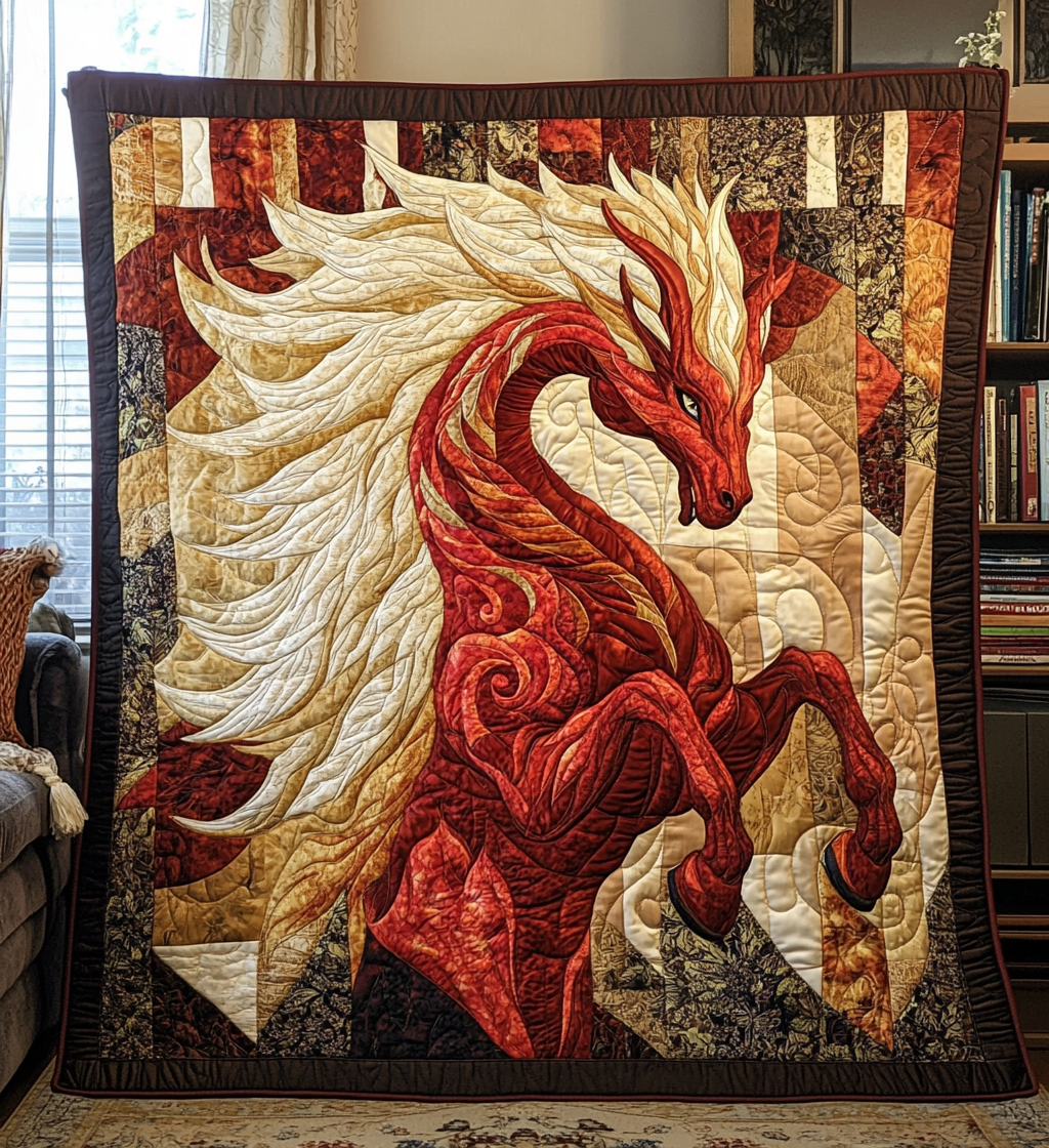 Divine Transformation Quilted Blanket
