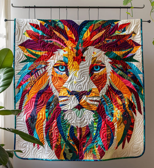 Divine Courage Quilted Blanket