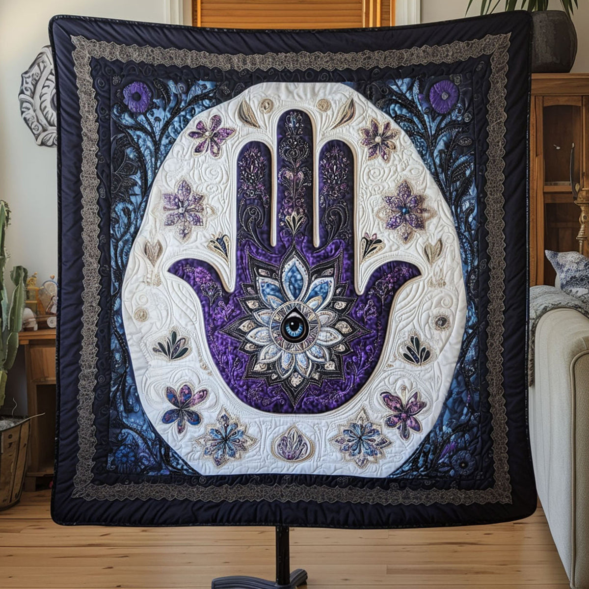 Divine Protection Quilted Blanket