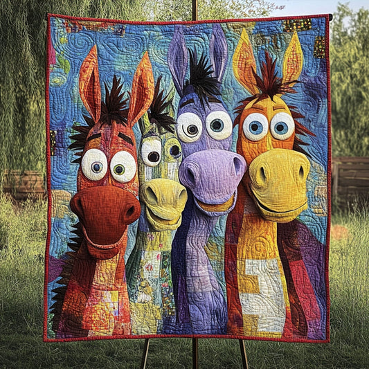 Donkey Adventures Quilted Blanket