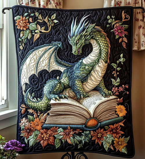 Dragon Realm Quilted Blanket