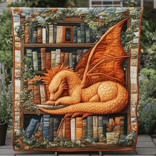 Dragon Cozy Reading Quilted Blanket
