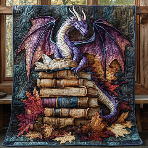 Dragon Rune Quilted Blanket