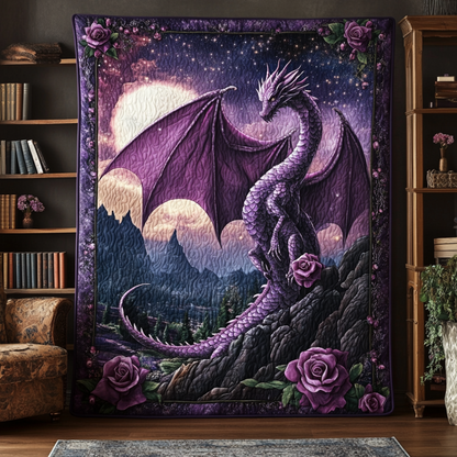 Dragon Soul Quilted Blanket