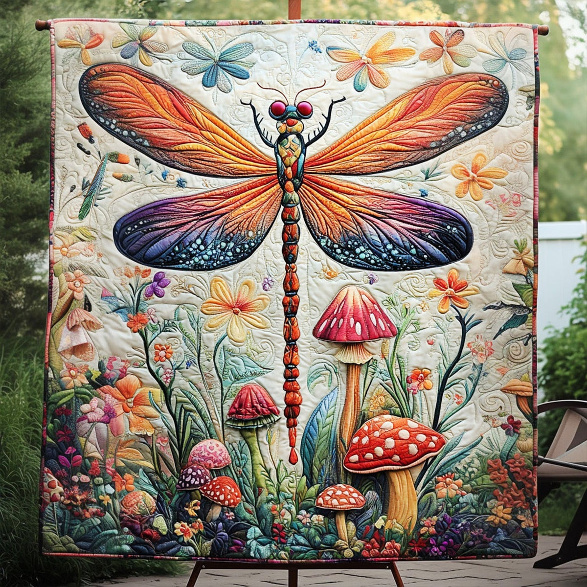 Dragonfly Dreams Quilted Blanket
