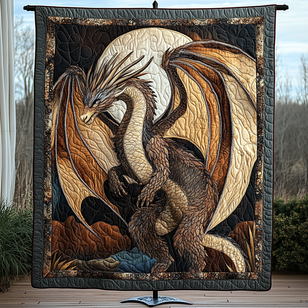 Dragonheart Glow Quilted Blanket