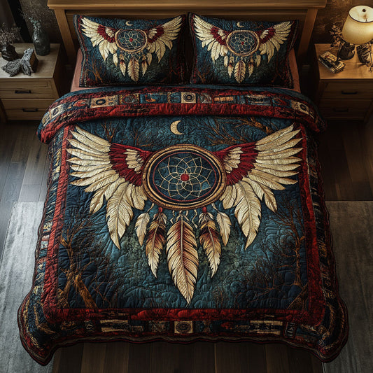 Dream Shield 3-Piece Quilted Bedding Set