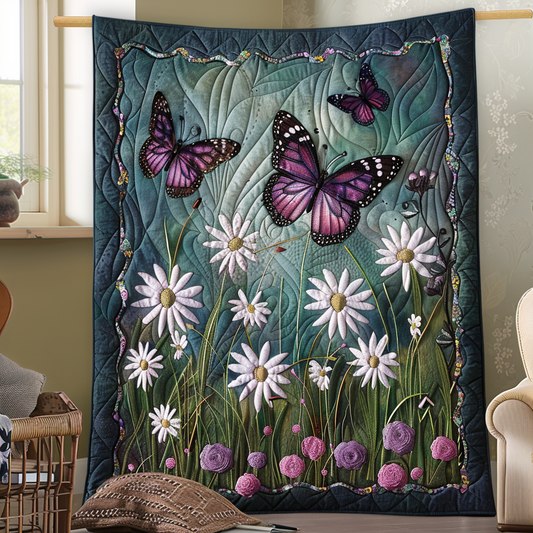 Dreamy Butterflies Quilted Blanket