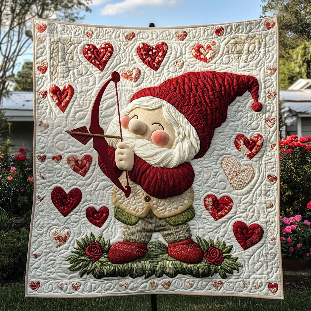 Dreamy Gnome Quilted Blanket