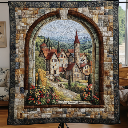 Dreamy Windows Quilted Blanket