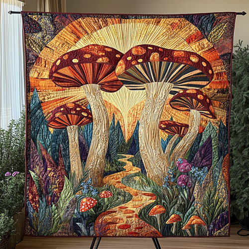 Dreamy Woods Quilted Blanket