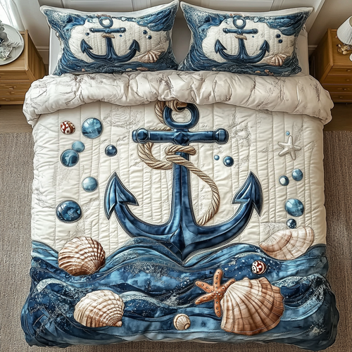 Driftwood Dreams 3-Piece Quilted Bedding Set