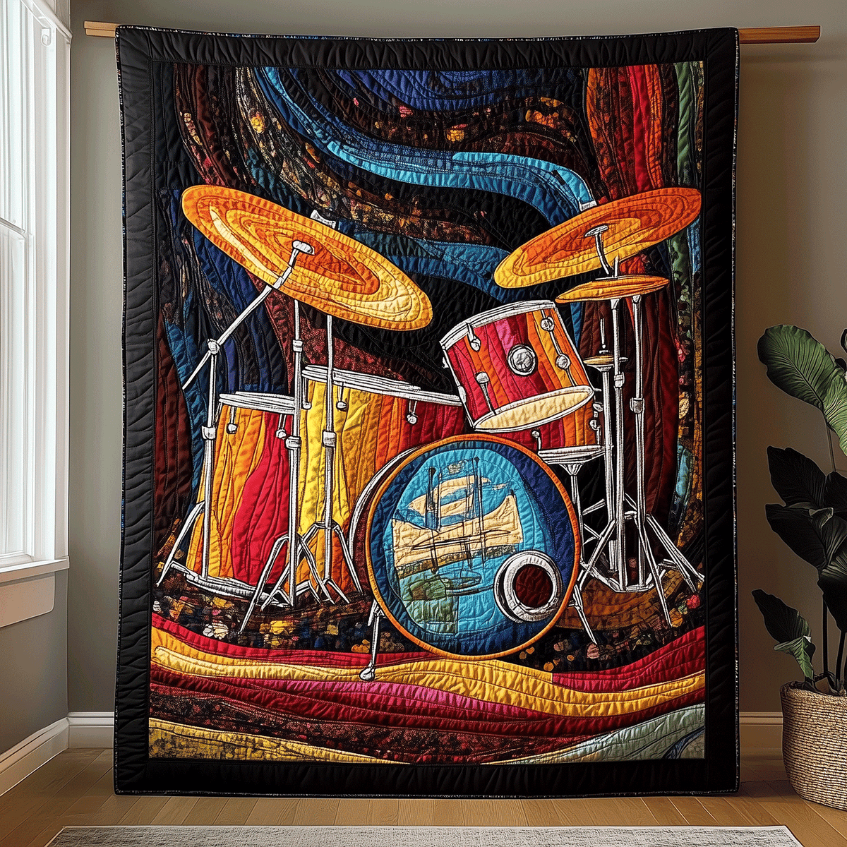 Drumbeat Dreams Quilted Blanket