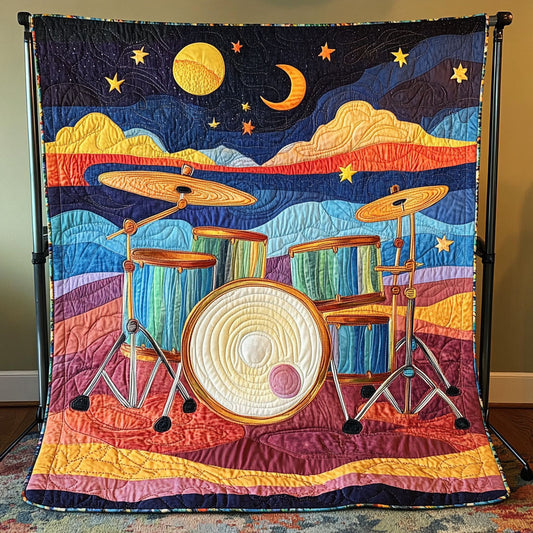 Drums and Dreams Quilted Blanket