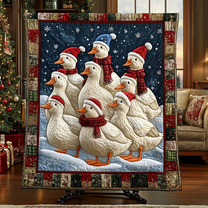Duck Delight Quilted Blanket