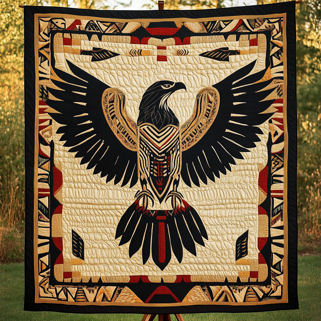 Eagle Spirit Quilted Blanket