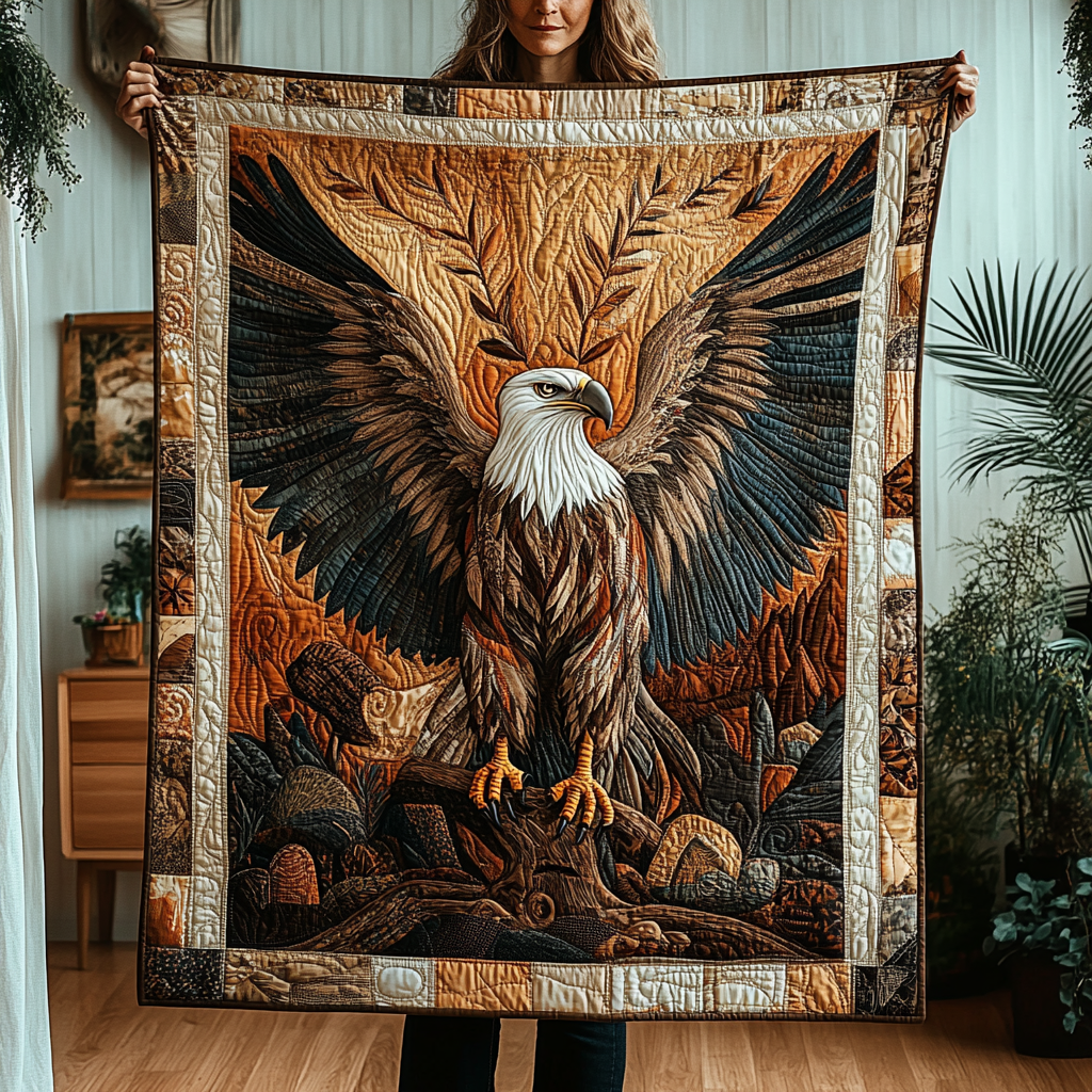 Eagle Vision Quilted Blanket