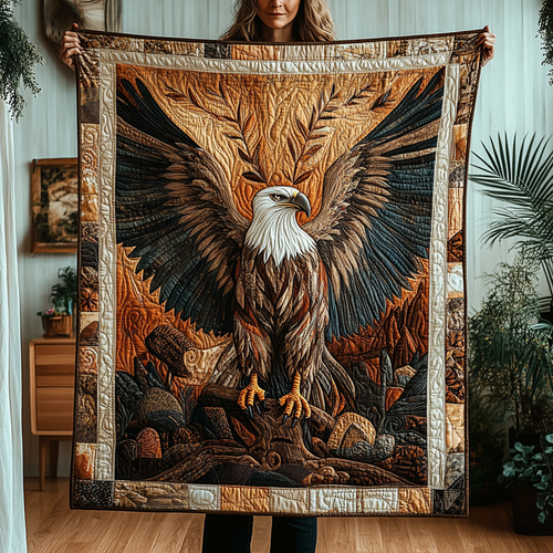 Eagle Vision Quilted Blanket