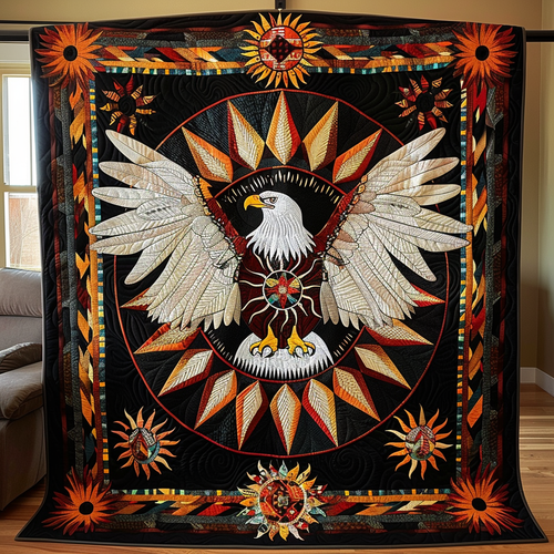 Eagle's Glory Quilted Blanket