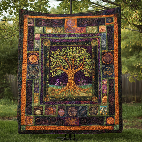 Earth Embrace Quilted Blanket