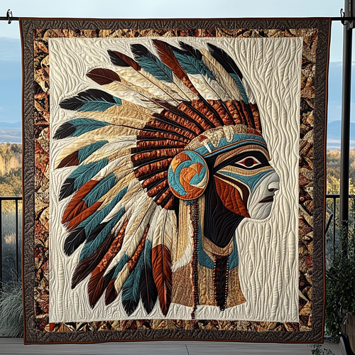 Echoes of the Ancestors Quilted Blanket