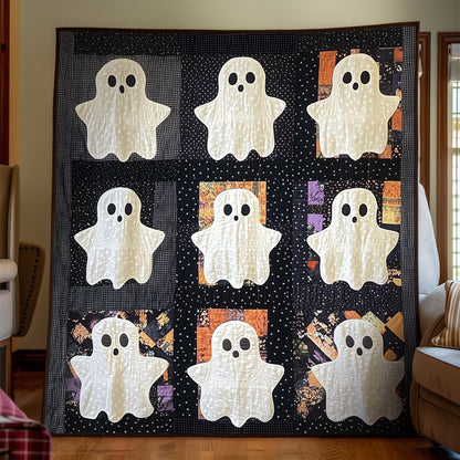 Eerie Apparitions Quilted Blanket