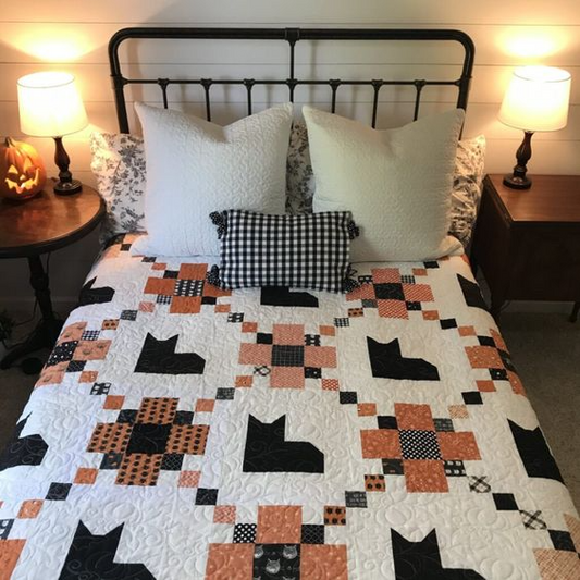 Eerie Fog Quilted Blanket