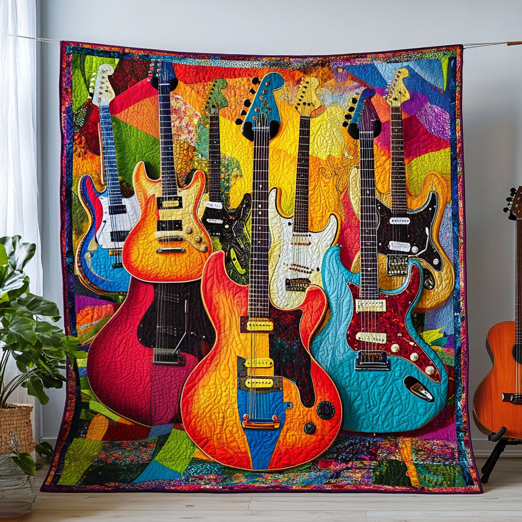 Electric Pulse Quilted Blanket