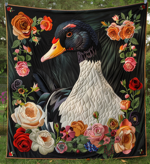 Elegant Duck Quilted Blanket