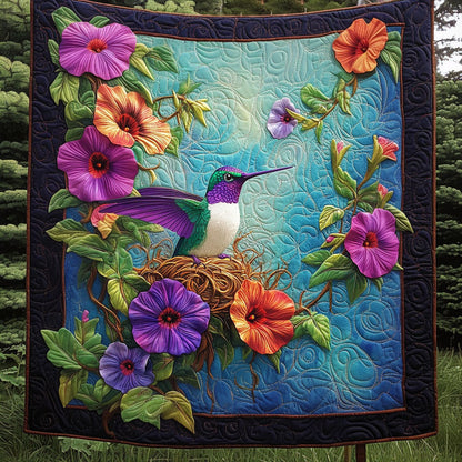 Elegant Flight Quilted Blanket