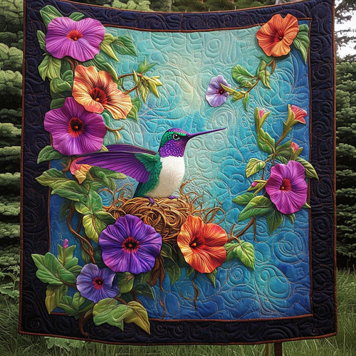 Elegant Flight Quilted Blanket