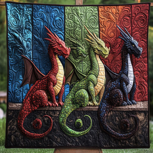 Elemental Guardians Quilted Blanket