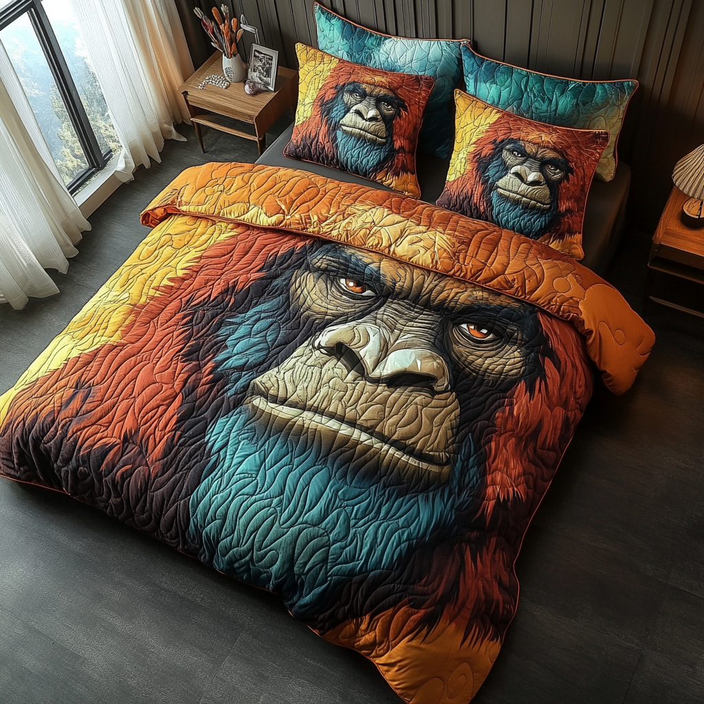 Elusive Legend 3-Piece Quilted Bedding Set